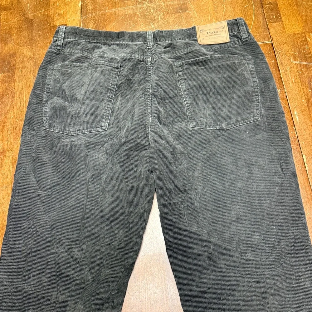 Polo Ralph Lauren Corduroy Pants Mens 38x32 Dark Brown Straight Leg 5-Pocket